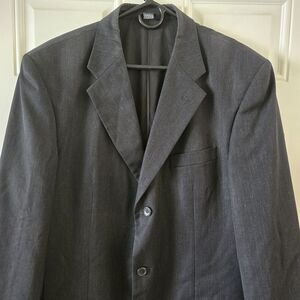 Cianni Cellini Wool Blazer 42L Charcoal Gray Classic Suit Jacket Sport Coat